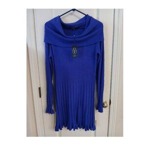 Vertigo Ultramarine Sweater Dress Size XL NWT